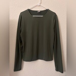 No Boundaries Olive Long Sleeve Top